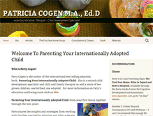 Tablet Screenshot of pattycogenparenting.com